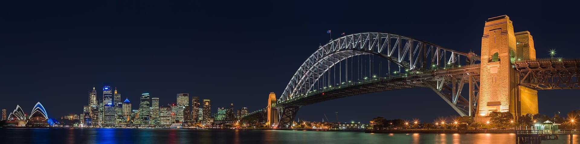 Sydney Harbour Bridge spanning the harbour