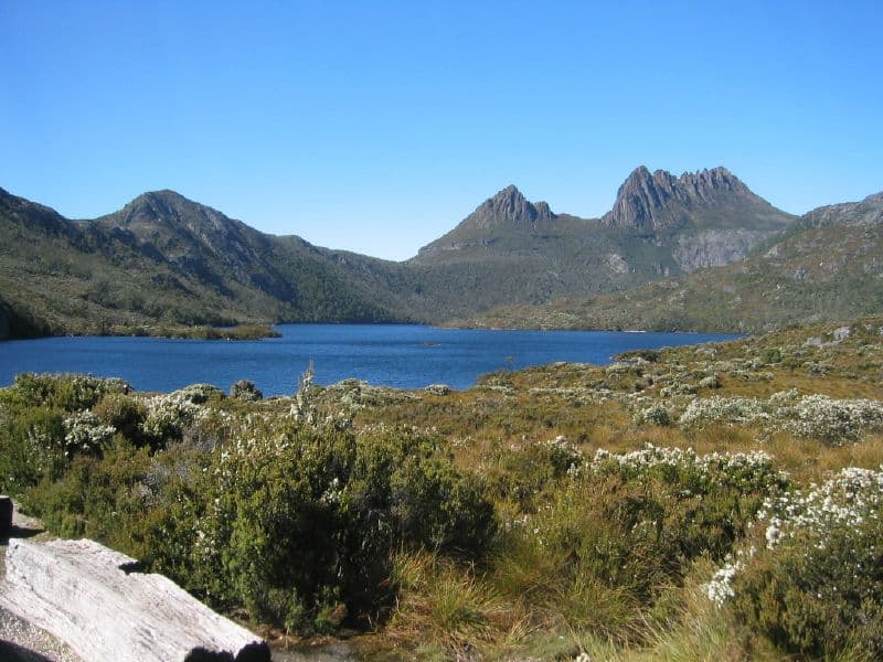 Cradle Mountain reflected in Dove Lake, Tasmania